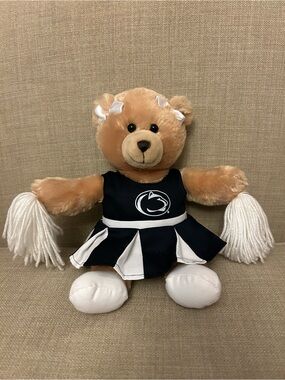 Penn State Carly Cheer Leader Bear w/Nittany Lion Logo 9” Plush